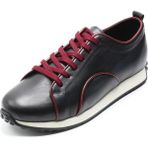 Costo Shoes Büyük Numara Erkek Ayakkabı CK1959 Siyah Dana Derisi Büyük Numara Erkek Ayakkabı 4 Mevsim Geniş Kalıp Rahat Kullanım - Siyah Deri