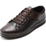 Costo Shoes Büyük Numara Erkek Ayakkabı GS1840 Kahve Dana Derisi Büyük Numara Erkek Ayakkabı 4 Mevsim Geniş Kalıp Rahat Kullanım - Kahve Deri