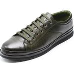 Costo Shoes Büyük Numara Erkek Ayakkabı GS1840HAKI Dana Derisi Büyük Numara Erkek Ayakkabı 4 Mevsim Geniş Kalıp Rahat Kullanım