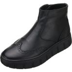 Costo Shoes CK1205 Siyah Büyük Numara Erkek Bot Rahat Geniş Kalıp Fermuarlı - Siyah Deri