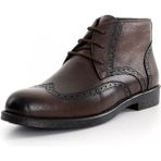 Costo Shoes CS202 Kahve Dana Derisi Sıcak Astarlı Rahat Şık Taban Büyük Numara Erkek Bot