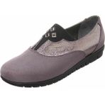 Costo Shoes DRL7033 Gri Süet Gündelik Rahat Geniş Kalıp 4 Mevsim Büyükl Numara Kadın Ayakkabısı