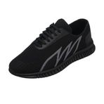Costo Shoes Eray-02 Siyah/Gri Geniş Kalıp Kauçuk Esnek Taban Erkek Spor Ayakkabı