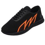 Costo Shoes Eray-02 Siyah/Turuncu Kauçuk Taban Erkek Spor Ayakkabı