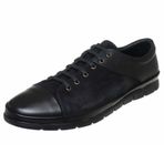 Costo Shoes EU1840 Siyah Nubuklıu 4 Mevsim Büyük Numara Üst Kalite Erkek Ayakkabısı
