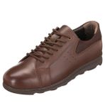 Costo Shoes GG8013 Kahve Dana Derisi Kauçuk Taban Rahat Geniş Kalıp Büyük Numara 4 Mevsim Erkek Ayakkabısı