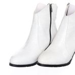 Costo Shoes K1002 Beyaz Anakonda Büyük Numara Bot Çizme