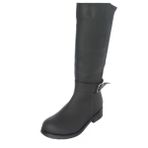 Costo Shoes K1011-2 Siyah Yağlı Nubuk Streç Büyük Numara Kadın Çizme