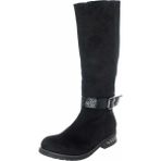 Costo Shoes K1011 Siyah Analin Streçli Büyük Numara Kadın Çizme
