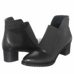 Costo Shoes K155 Lastikli 5 Pont Siyah Kadın Bot