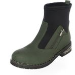 Costo Shoes K606 Haki Siyah Kadın Bot