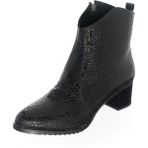 Costo Shoes K976 Siyah Baskılı Kadın Bot