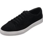 Costo Shoes KADİR-01 Siyah Rahat Geniş Kalıp Şık Dana Süet Deri Büyük Numara Erkek Spor Ayakkabısı