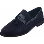 Costo Shoes KD0696 Lacivert Süet Neolit Taban Üst Kalite Deri Büyük Numara Erkek Ayakkabı
