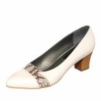 Costo Shoes KDR1813 Beyaz Yılan Baskılı Büyük Numara rahat Geniş Kalıp Yeni Sezon Kadın Ayakkabı