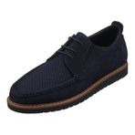 Costo Shoes KRT103 Lacivert Dana Nubuk Derisi Üst Kalite Rahat Geniş Kalıp Büyük Numara Erkek Ayakkabı