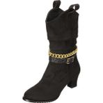 Costo Shoes M.F1914 Siyah Süet Kadın Bot