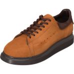 Costo Shoes M.queen Tarzı Taba Üst Kalite Ekstra Rahat Kalıp Vip Deri Büyük Numara Erkek Spor Ayakkabı