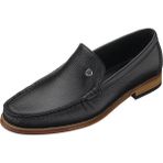 Costo Shoes NV02 Siyah Deri Microlight Hafif Taban Rahat Geniş Kalıp Premıum Serisi Erkek Ayakkabısı
