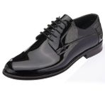 Costo Shoes NV1086 Siyah Rugan Neolit Taban Büyük Numara Erkek Klasik Ayakkabı
