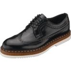 Costo Shoes YKP713 Siyah Açma Eva Taban Premium Serisi Rahat Geniş Kalıp Hafif Özel Seri El işçiliği Erkek Ayakkabı