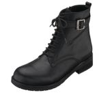 Costo Shoes YL1510 Siyah Rahat Geniş Kalıp Kadın Bot