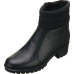 Costo Shoes YSM14 Siyah Dana Deri Rahat Şık Konforlu Taban Kadın Kışlık Bot - Siyah Deri