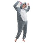 COSUSKET Snug Fit Üniseks Yetişkin Tulum Pijama, Flanel Cosplay Hayvan Tek Parça Cadılar Bayramı Kostümü Pijama Ev Giyimi, Dumbo, XL