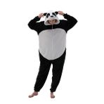 COSUSKET Snug Fit Üniseks Yetişkin Tulum Pijama, Flanel Cosplay Hayvan Tek Parça Cadılar Bayramı Kostümü Pijama Ev Giyimi, Panda, S