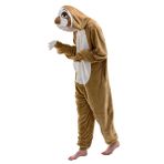 COSUSKET Snug Fit Üniseks Yetişkin Tulum Pijama, Flanel Cosplay Hayvan Tek Parça Cadılar Bayramı Kostümü Pijama Ev Giyimi, tembellik, S