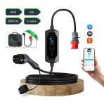 Coswatt Taşınabilir Şarj Cihazı 11 Kw / 3P-16A / Tip-2 / 5X16A Fiş / 5m Kablolu / 380V Ac / Ev Tipi Dönüştürücü Kablo ve Taşıma Çantası Hediyeli