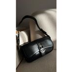 Cosy Bag Siyah Kadın Metal Toka Detaylı Baget Çanta Omuz Çantası