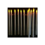 cosy home gift Büyük Boy 26 Cm Pilli Mum Efekti Led Şamdan Mum Dekor 4 lü Paket