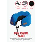 Cosy Ortopedik Seyahat Yastığı Visco Boyun Destekli Seyahat Yastığı - Mavi | Ergo Travel