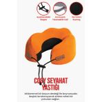 Cosy Ortopedik Seyahat Yastığı Visco Boyun Destekli Seyahat Yastığı - Turuncu | Ergo Travel - 1543106.075