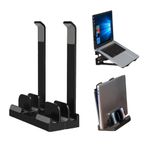 COSYIPPEE iPad Dizüstü Bilgisayar Standı - Süper Dizüstü Bilgisayar Depolama Yeteneği ve Üç Oluklu Dizüstü Bilgisayar Depolama Alanı ile Ayarlanabilir Genişlikte Dizüstü Bilgisayar Standı, Çalışma