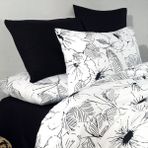 Coté Blanc Isabella Pamuk Ranforce Tek Kişilik Nevresim Takımı - 160 x 220 cm - Siyah - Beyaz