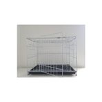 Çotanaklar Kafes Kedi Köpek Kafesi Gri 61X45X43 Cm Katlanabilir