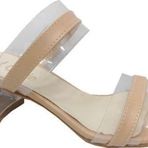 Cotcolic 01221 Deri Şeffaf Topuk Fashion Kadın Terlik