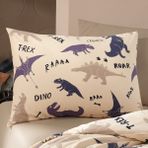 Cote Blanc Dino Pamuk Ranforce 2'Li Yastık Kılıfı 50 x 70 cm - Renkli