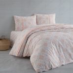 Cote Blanc Unique %100 Pamuk Çift Kişilik Nevresim Takımı - 200 x 220 cm - Açık Pembe