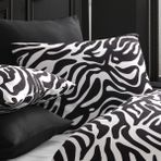 Cote Blanc Zebra Pamuk Ranforce 2'li Yastık Kılıfı 50X70 - Siyah - Beyaz