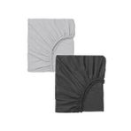 Cotenconcept 2 Adet 50 X 90 X 10 Cm Anne Yanı Lastikli Penye Kumaş Bebek Çarşafı Gri