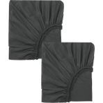 Cotenconcept 2 Adet Pamuklu ve Lastikli 60 x 120 x 15 cm Penye Bebek Çarşaf - Antrasit