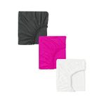 Cotenconcept 3 Adet 50 X 90 X 10 Cm Anne Yanı Lastikli Penye Kumaş Bebek Çarşafı Antrasit