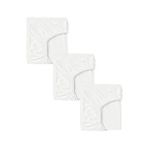 Cotenconcept 3 Adet Pamuklu ve Lastikli 60 x 120 x 15 cm Penye Bebek Çarşaf - Beyaz