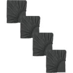 Cotenconcept 4 Adet Pamuklu ve Lastikli 60 x 120 x 15 cm Penye Bebek Çarşaf - Antrasit