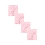 Cotenconcept 4 Adet Pamuklu Ve Lastikli 60 X 120 X 15 Cm Penye Bebek Çarşaf Pembe