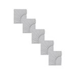 Cotenconcept 5 Adet 50 X 90 + 10 Cm Anne Yanı Lastikli Penye Kumaş Bebek Çarşafı Gri
