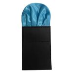 Cotim Coyin Prefolded Suit Cep Kareler, Önceden Katlanmış Kart Düz Renk Mendil Erkekler Kadınlar için, Polyester Takım Elbise Aksesuarları, Mavi, 18cm x 8cm